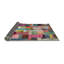 Tapis brun/vert/rouge contemporaine Yayla-490068026
