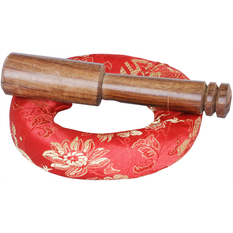 Bol chantant de 4 po sculpté avec des mantras propices et cinq bouddhas Dhyani en laiton | Fabriqué à la main | Fabriqué en Inde