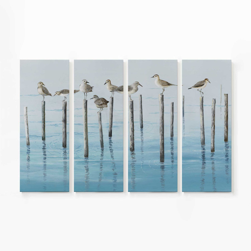 Noonday Escapade | Impression sur toile 4 panneaux, H 36 po x l 54 po