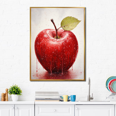 Fruit Candy Apple Red " Fruit Candy Apple Red " Mixed Media Print