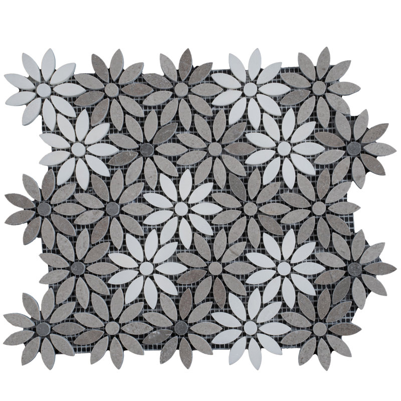 Desert Hills 0.5 in. x 1.1 in. Novelty Polished Marble Tile