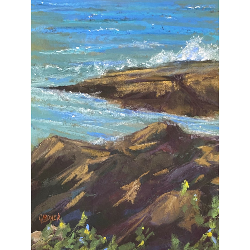«The Wind's Gossip» par Dina Gardner, H 21,25 po x l 17,25 po x P 0,875 po