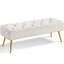 Boucle Upholstered Bench