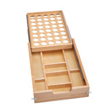 Rev-A-Shelf 4WTCD 15 Inch Tiered KCUP Drawer Organizer with Soft Close Slides