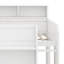 Lit mezzanine pleine grandeur pour enfants avec bureau et lit mezzanine en bois robuste à DEL avec plusieurs tablettes de rangement pour garçons et filles-621889160