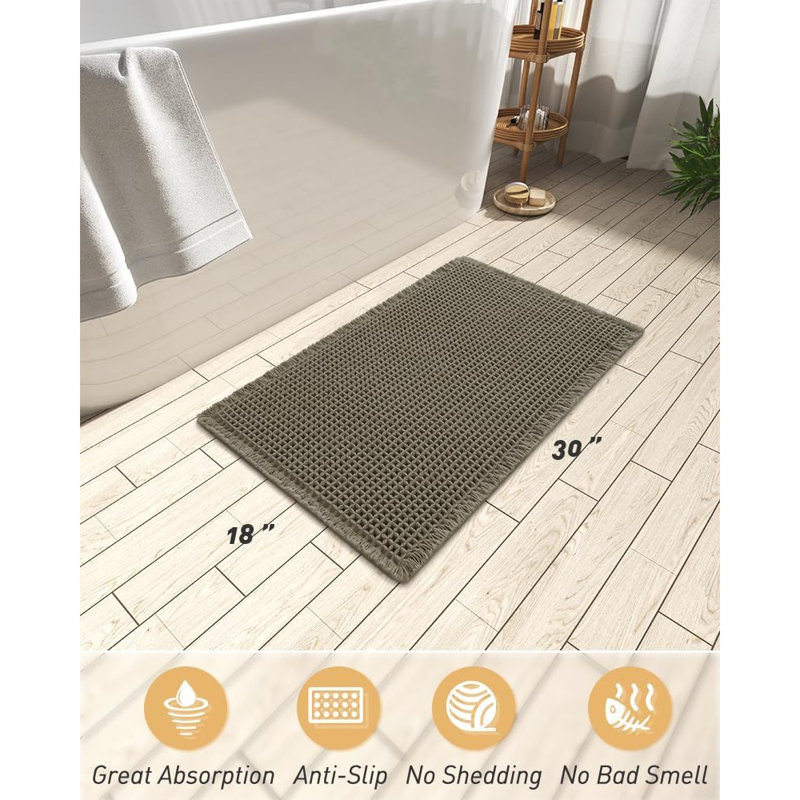 Tapis de bain gaufré amélioré, tapis de bain super ...