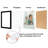 2 Pack Of Picture Frames - Plexiglass Cover - Black