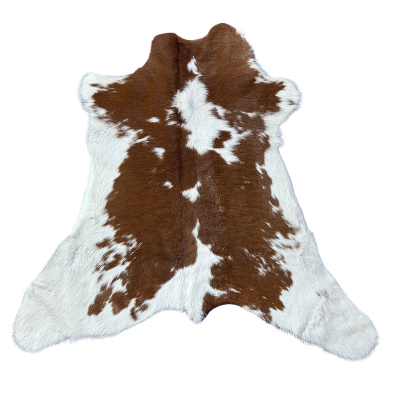 Real Brown And White Calf Skin, 35X30”