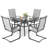 4 - Person Patio Dining Set with Square Table-1454183010