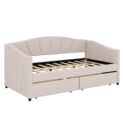 Upholstered Daybed With Two Drawers