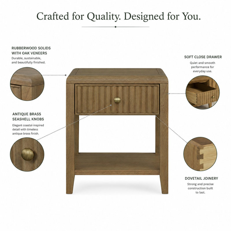 Drift Square End Table