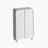 Freestanding White Storage Cabinet, Bathroom Floor Cabinet With Glass Door And Shelves