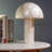 Nautical Capiz Shell Mushroom Table Lamp - Seaside Ocean Beach Dock Decor Light