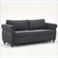 Canapé-lit convertible 2 en 1 80,7 po avec matelas 63 po x 70,9 po Sofas pour salon / chambre à coucher | Gris clair | Tissu + métal