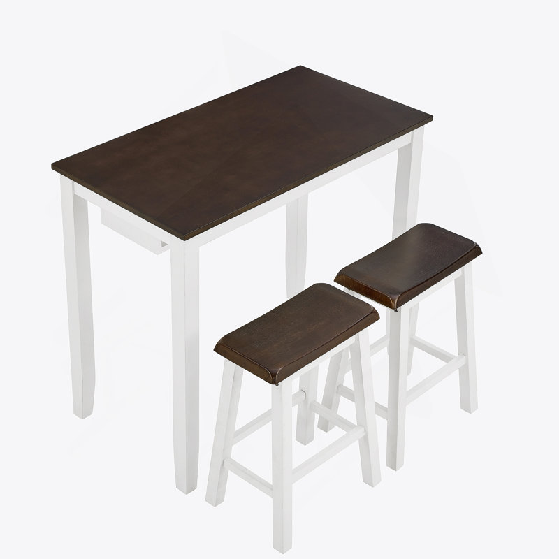 Ensemble de table de bar et chaises, ensemble de table de salle à manger 4 pièces pour salon, salle à manger