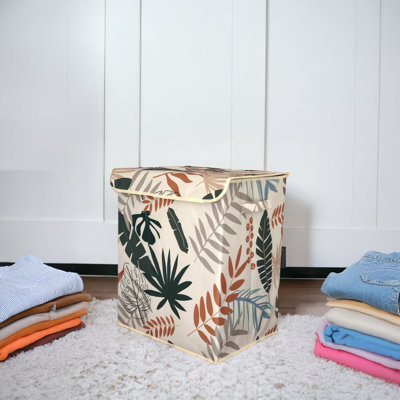 Boîte de rangement 100% florale en feutre 67L