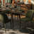 9 Piece Modern Extendable Dining Table Set with Upholstered Chairs-2069291642