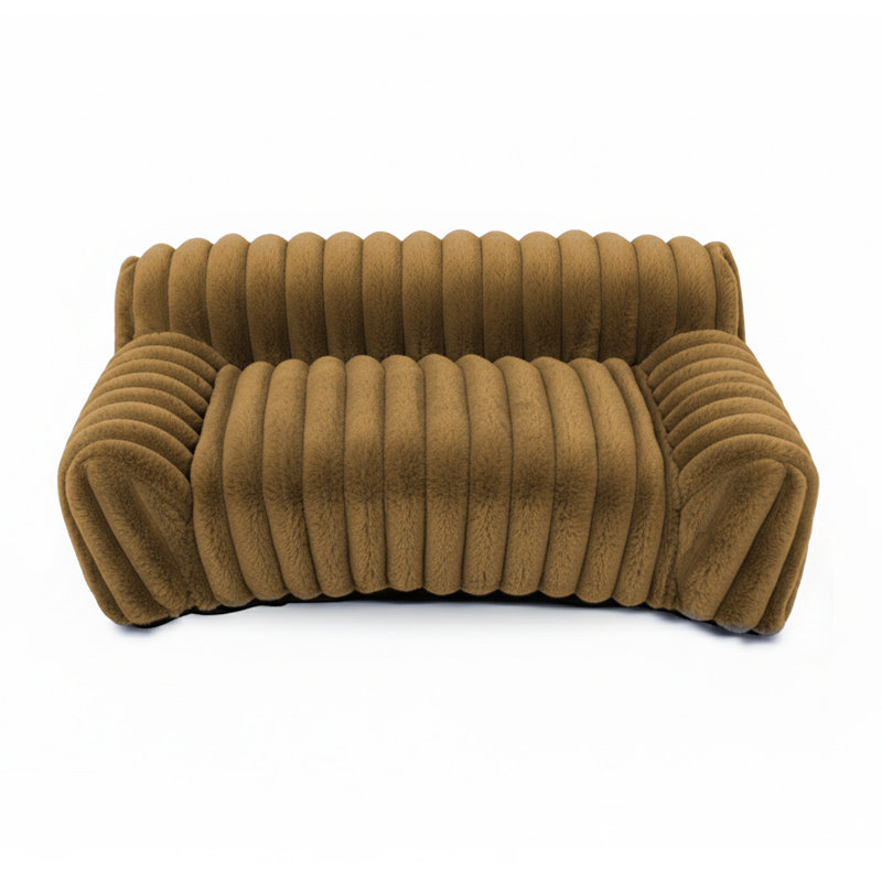 Canapé pour chat pour animaux de compagnie - Canapé-lit pliable pour animaux de compagnie à double couche, lit pour animaux de compagnie moyen et petit avec molleton en velours côtelé doux de qualité supérieure