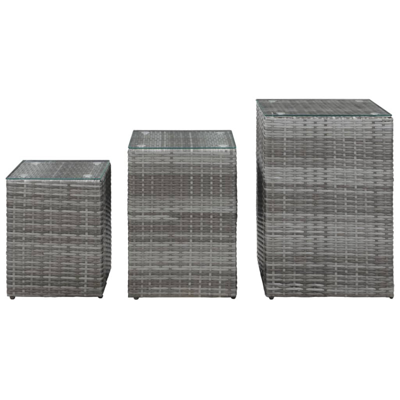 Bankview 3 Piece Nest of Tables, Grey