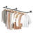 Michihisa Metal Wall Mounted Clothes Rack