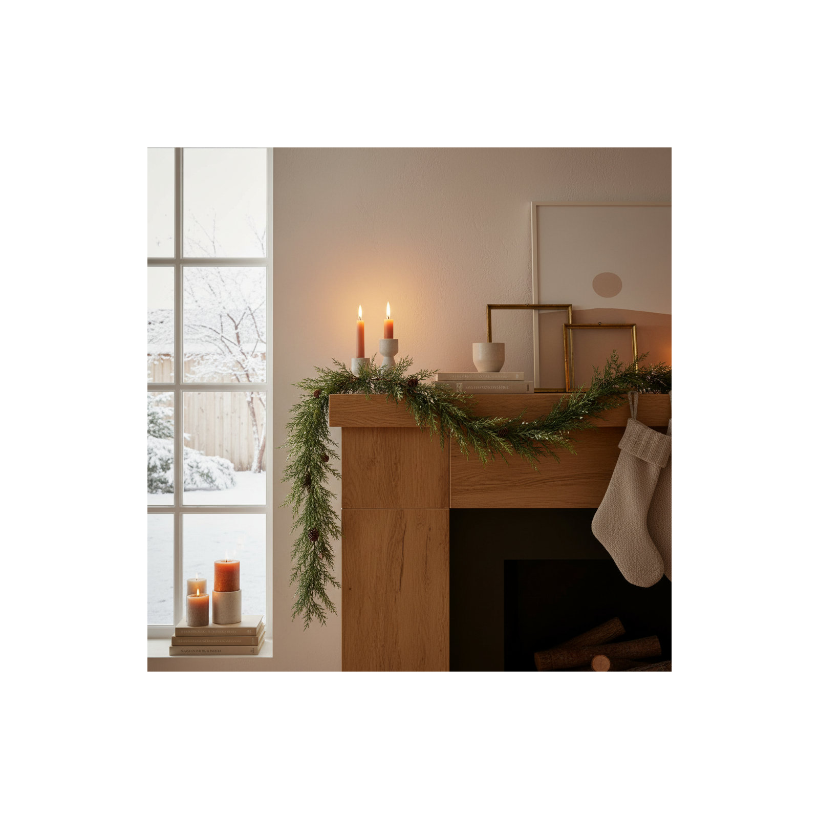 72" Faux Arborvitae Garland