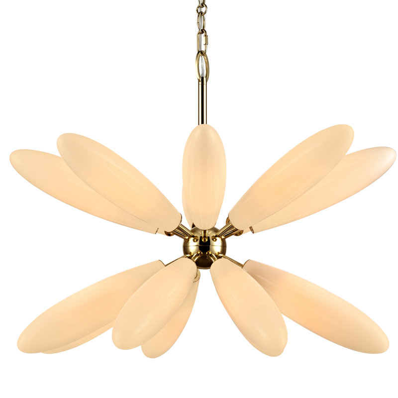 Lustre Sprig de 28 pouces en laiton poli