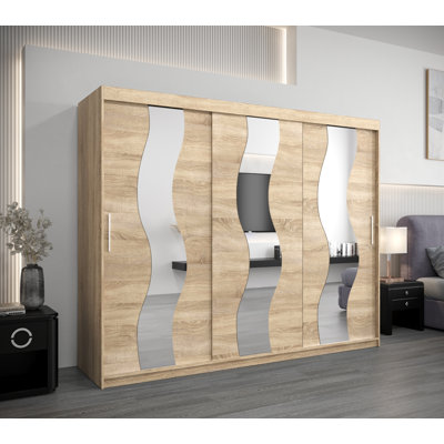 Callazo 3 Door Manufactured Wood Wardrobe