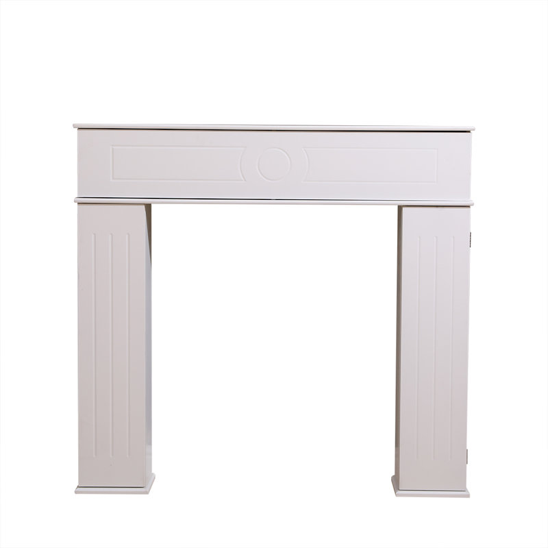 Escobar Wood Fireplace Surround, White