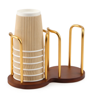 Organisateur de gobelets jetables à double compartiment