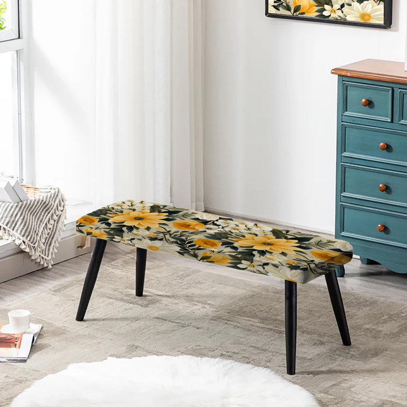 Motif botanique rétro - Revêtement botanique noir