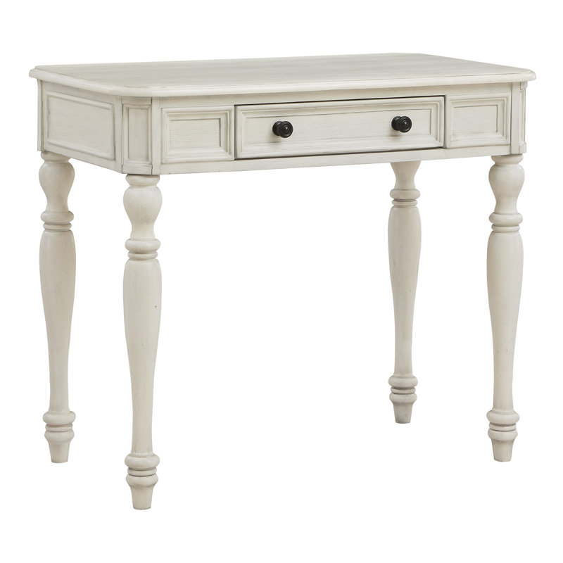 Bureau d'écriture rectangulaire l 36 po Burstyn, Blanc antique