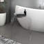 Ensemble de 2 tables de bout en acrylique, table de chevet carrée contemporaine et table d'appoint, table basse Lucite transparente avec bords en cascade pour petit salon, salle de bain, chambre à coucher et bureau