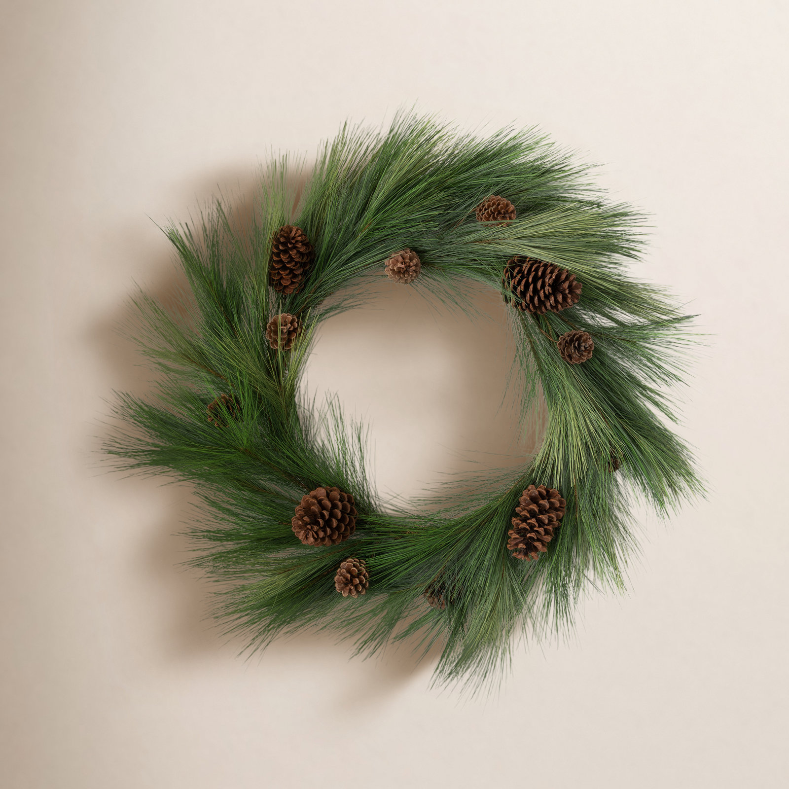 Artificial 28" Long Pine Wreath