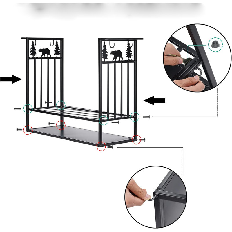 Firewood Rack For Fireplace Tools