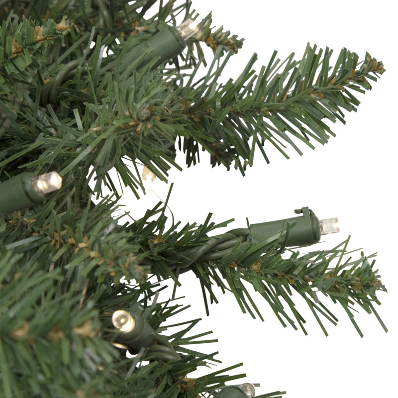 Guirlande de Noël artificielle pré-éclairée avec lumières DEL blanc chaud Winona, H 30 po x l 30 po x P 5 po