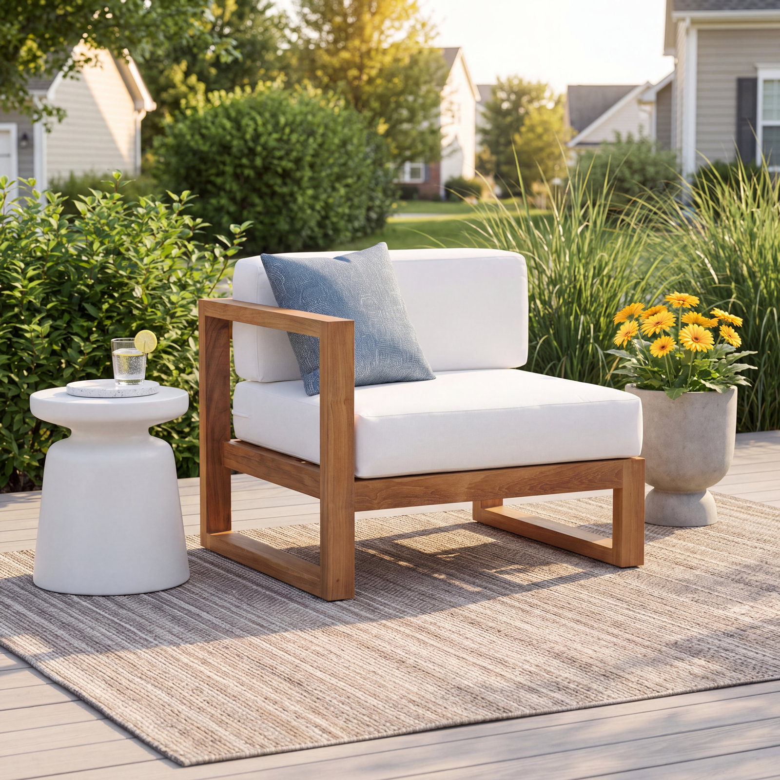Upland Teak Patio Lounge Chair