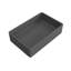 Lavabo de salle de bain rectangulaire en béton 19,68 "gris foncé moderne avec motifs-824845886