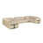 Beige Genuine Leather