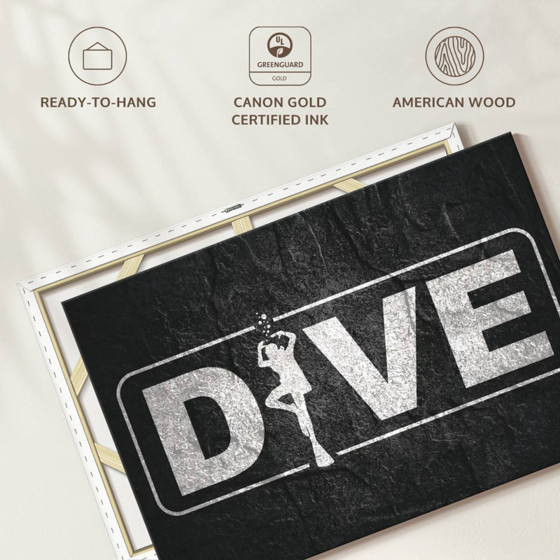 Sireci Dive Sign, 34" H x 51" W