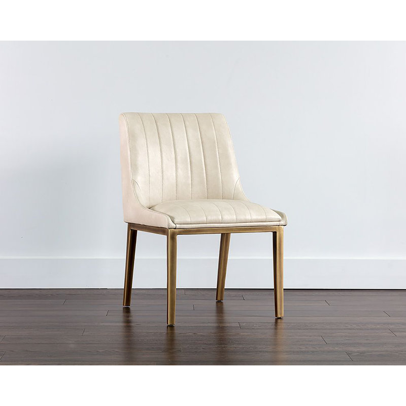 Halden Upholstered Dining Chair, Cream Performance Basketweave