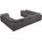 Atis Velvet U-Shaped Sectional Reversible-1359566003