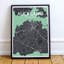 Auckland City Map - No Frame Print-112209790