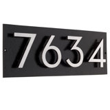 Floating 1-Line Wall Address Plaque