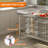 Stainless Steel Work Table, Commercial Kitchen Prep Table with Backsplash & Adjustable Shelf