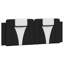 Coussin de tête de lit vidaXL noir et blanc 137 cm VidaXL-1399996201-1399996200