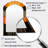 Orange And Grey Vectors - Abstract Shapes Asymmetrical Unique Wall Mirror, Modern Arch Mirror, Printed Metal Art-1046699176