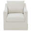 Fauteuil d'appoint pivotant beige Merced