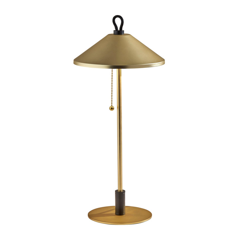 Lampe de bureau en métal Abington, Laiton, Laiton