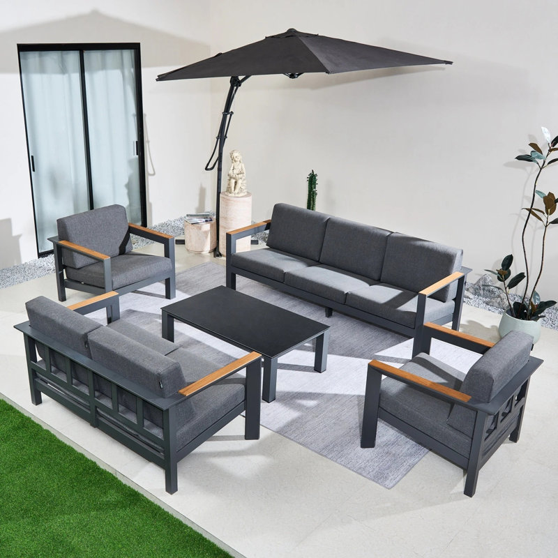 MIMO 7-Seater Outdoor Lounge Set with Coffee Table