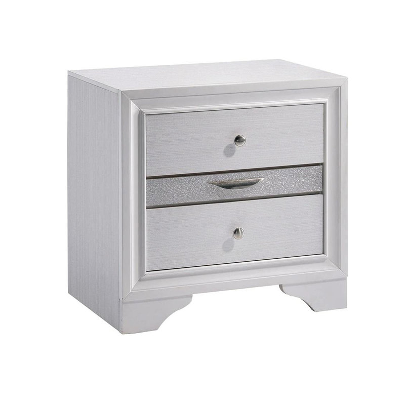 Table de chevet contemporaine 1Pc, Blanc